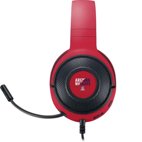 University of Arizona Wildcats Logo Split Red Razer Kraken X Skin